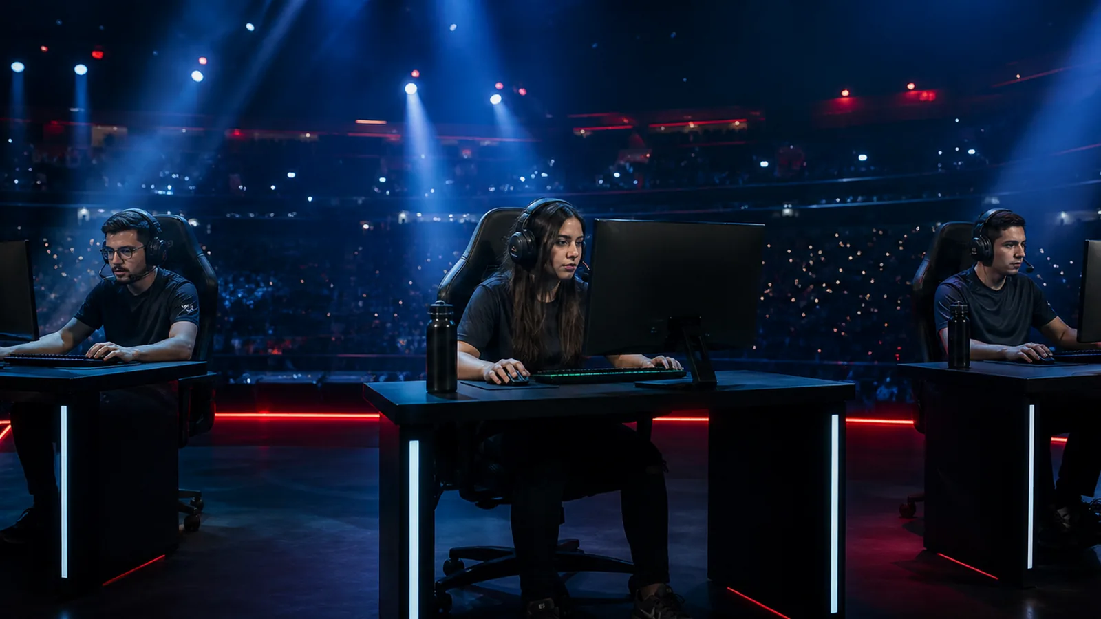 Equipo chileno adulto compite en un torneo profesional de esports