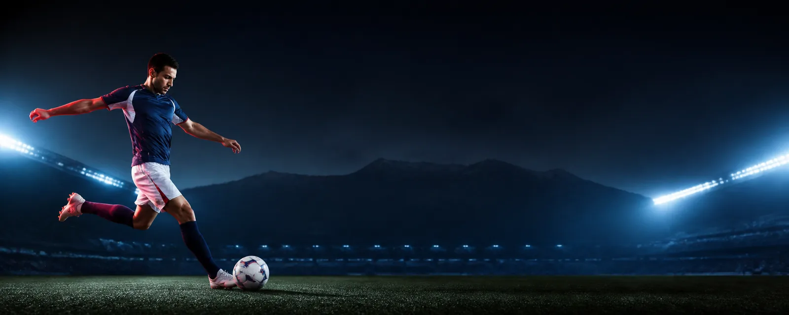 Futbolista chileno en un estadio